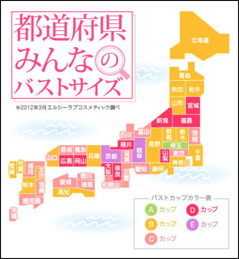 日本女性平均胸围地图风行的背后