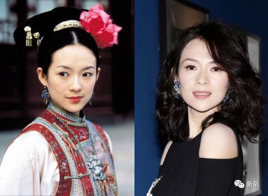 现在的章子怡和1999年的章子怡,居然完全一样!
