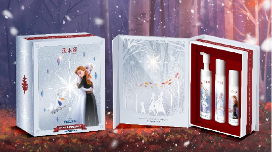 溪木源冰雪奇缘魔法书礼盒 山茶花舒缓修护三部曲