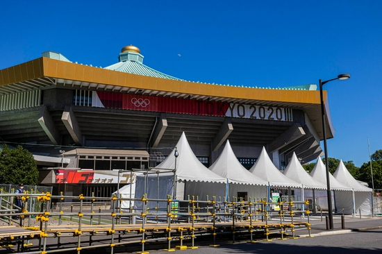 位于东京千代田区的日本武道馆外观.