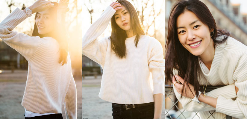 刘雯写真小清新 阳光下展露甜美笑容