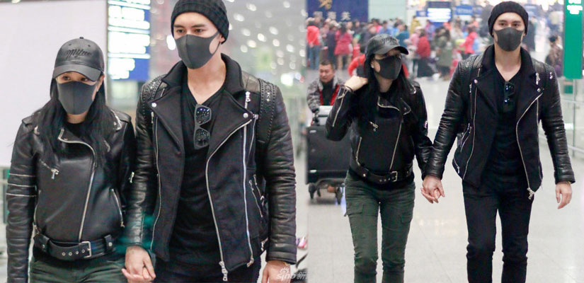 钟丽缇张伦硕十指紧扣恩爱秀不停