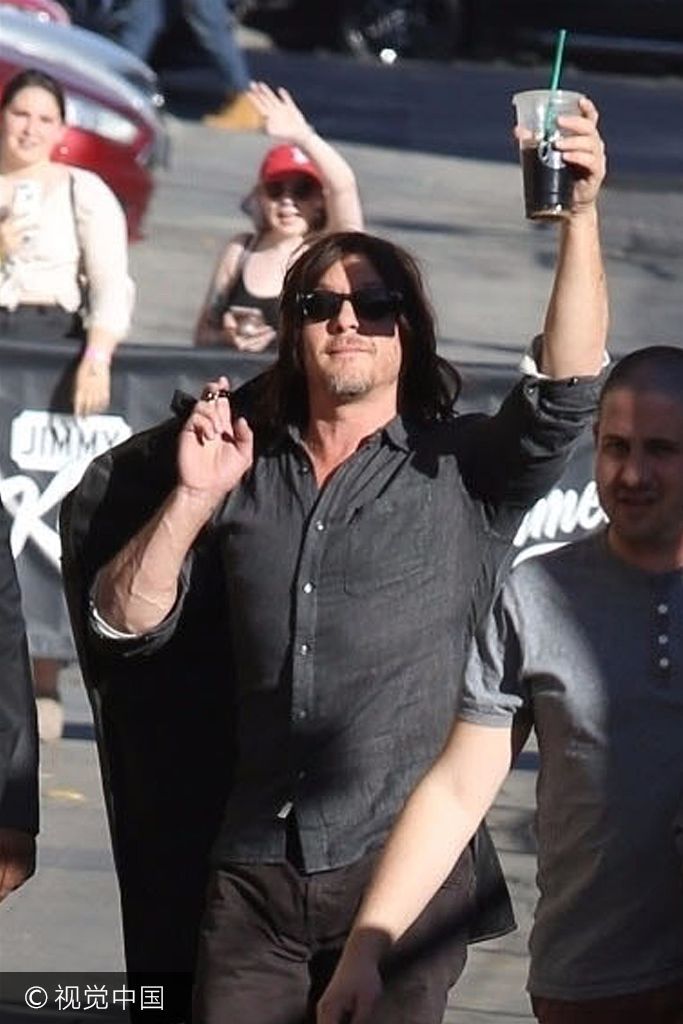 讯 当地时间2017年10月23日,美国好莱坞,"弩哥"诺曼·瑞杜斯(norman