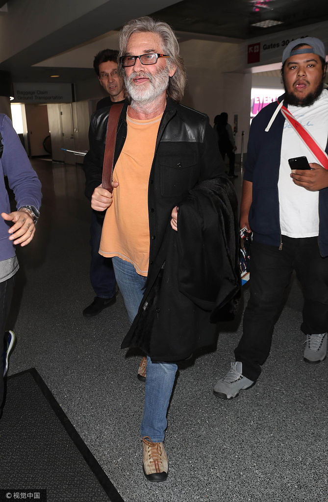 当地时间2017年12月13日,美国洛杉矶,库尔特·拉塞尔(kurt russell)