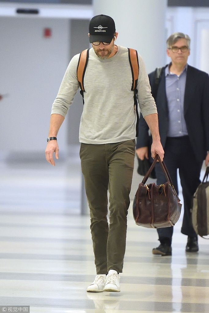 当地时间2018年2月8日,纽约,《死侍》男主瑞安·雷诺兹(ryan reynolds