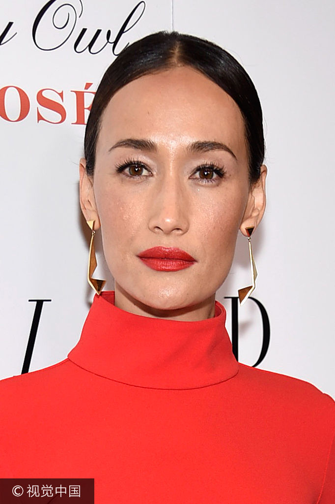 组图:maggie q尖脸瘦成皮包骨 助阵未婚夫秀恩爱_高清图集_新浪网