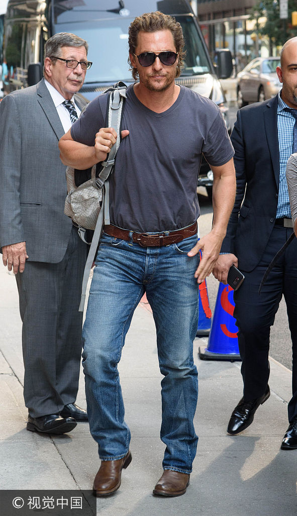 新浪娱乐讯 当地时间2017年7月31日,纽约,马修·麦康纳(matthew