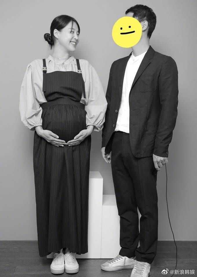 組圖：韓智慧晒待產照 與老公同框合影畫面恩愛溫馨