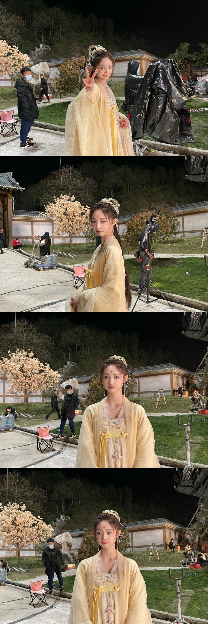 组图：周洁琼告别《影帝的公主》晒剧组花絮照发长文感谢