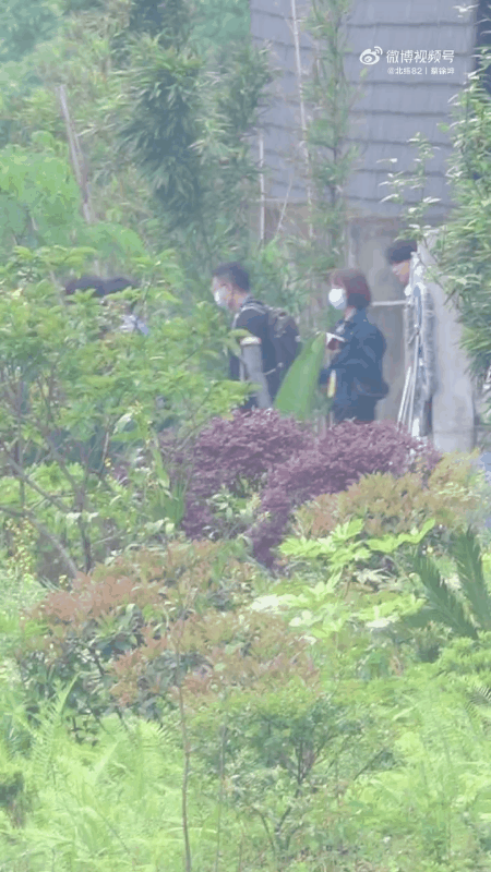 组图：蔡徐坤奔跑吧录制路透图曝光穿条纹西装人群中亮眼第1张图片