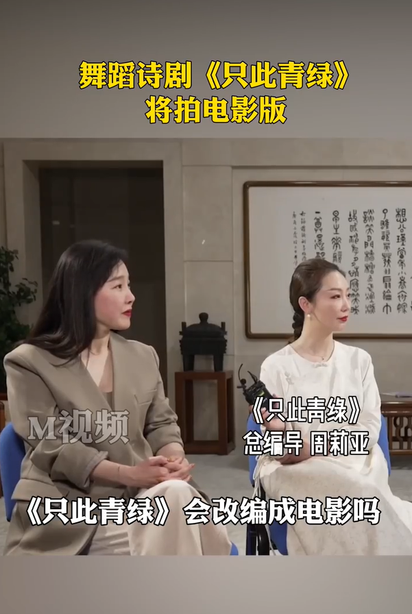 组图：舞蹈诗剧《只此青绿》将拍电影版两个版本在计划中第1张图片