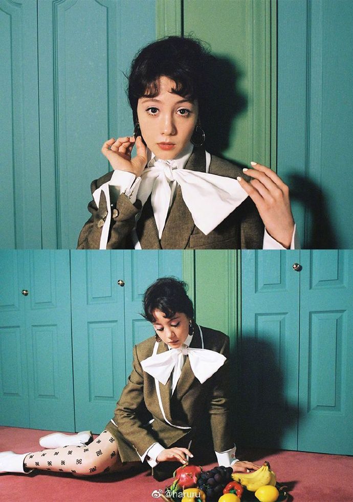 组图:特林德尔玲奈拍摄时尚大片 服饰妆容优雅复古