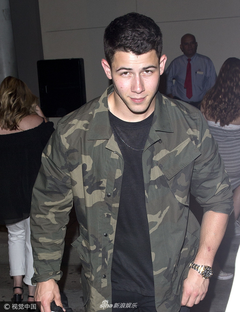 当地时间2017年7月7日,美国西好莱坞,歌手尼克·乔纳斯(nick jonas)