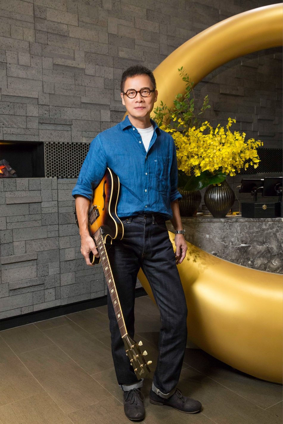 罗大佑举行新专辑发布会 不让女儿抛头露面