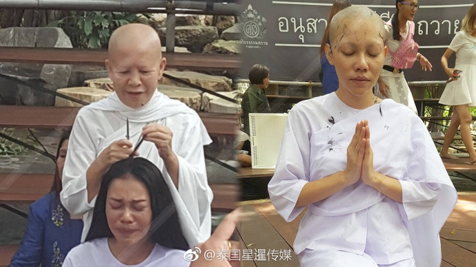 泰星Ammy削发为尼
