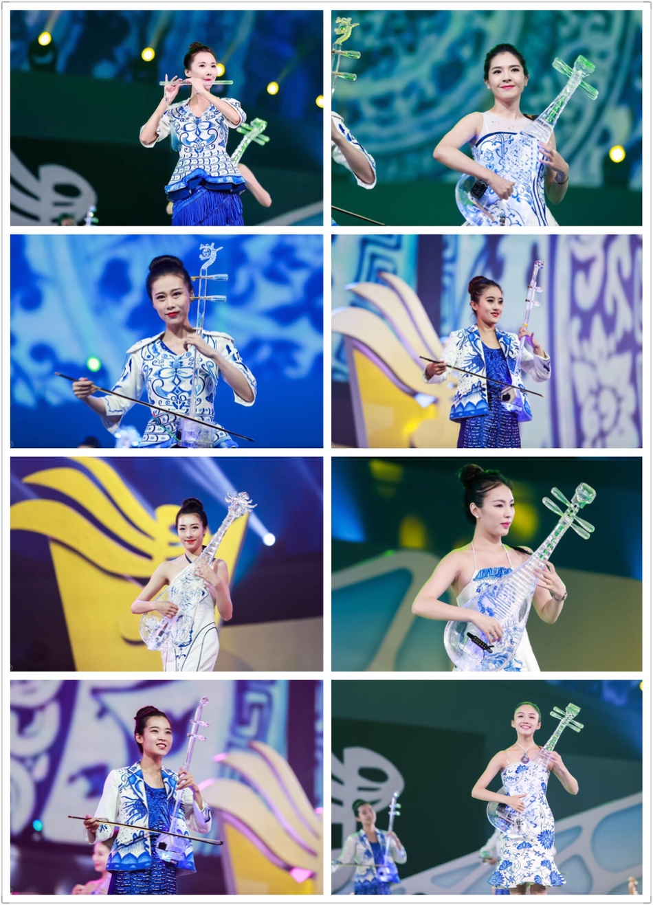 组图:女子水晶乐坊成立9周年再登水立方表演