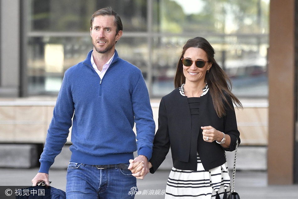 刚刚新婚的王妃妹妹皮帕·米德尔顿(pippa middleton)牵手高富帅老公