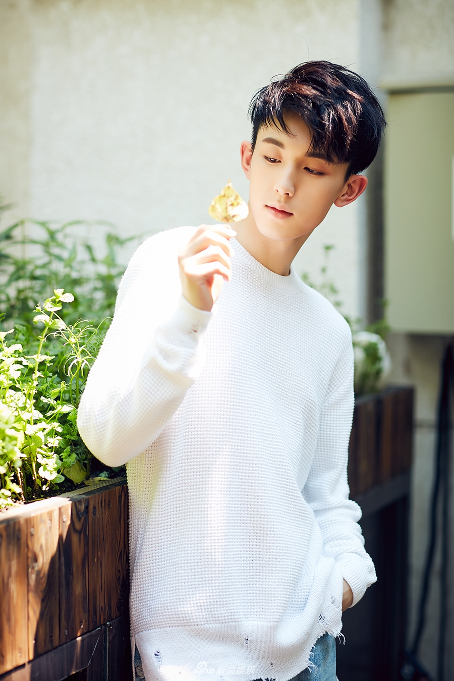 组图:郭俊辰引领初秋chic look 白衣少年清新养眼