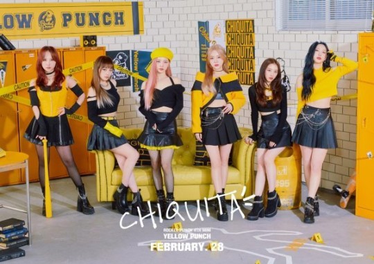 組圖：韓女團RocketPunch新專輯預告照 黃色造型活力十足