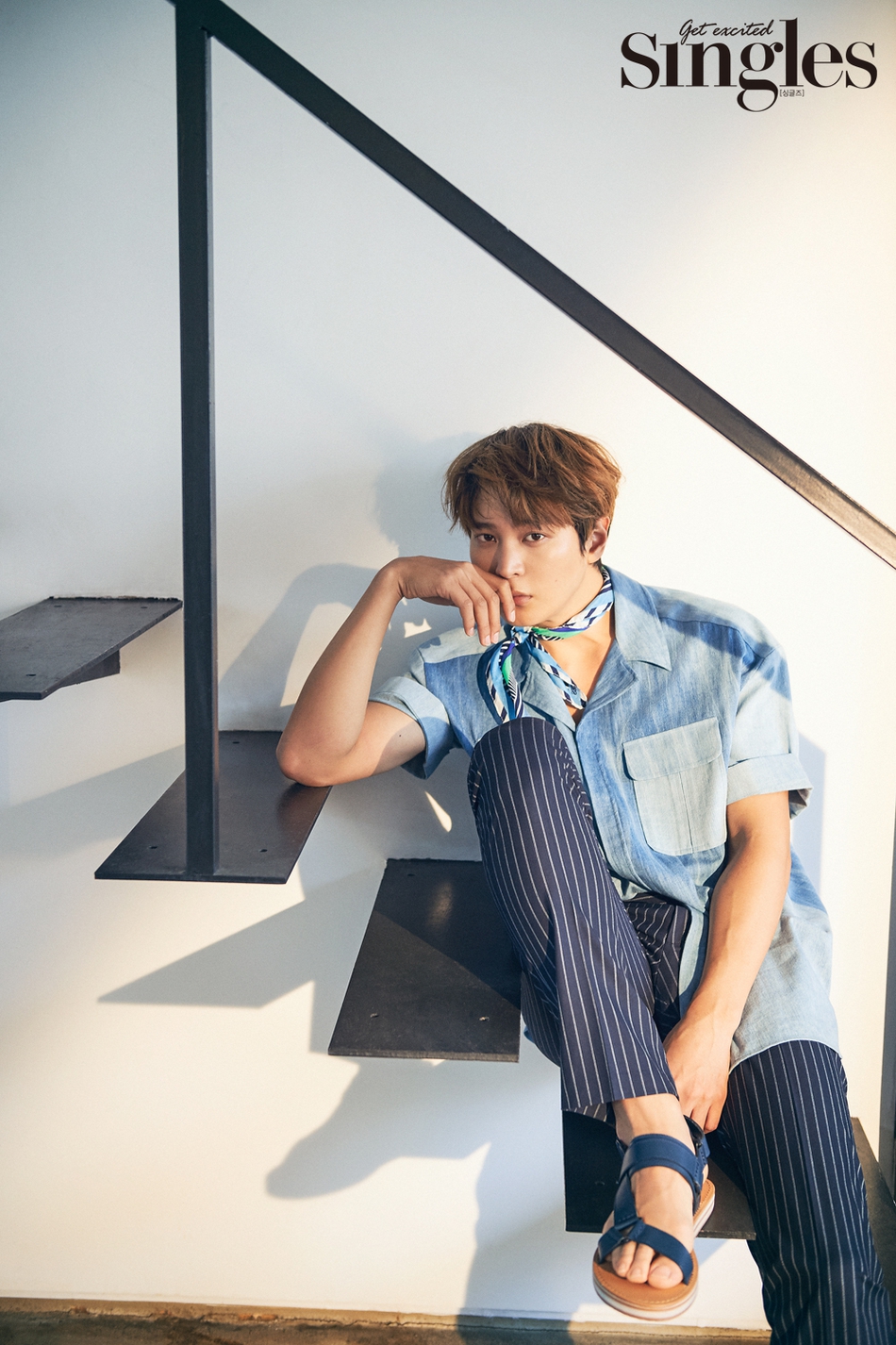 组图:周元入伍前最后写真公开 谈空白期紧张又担心