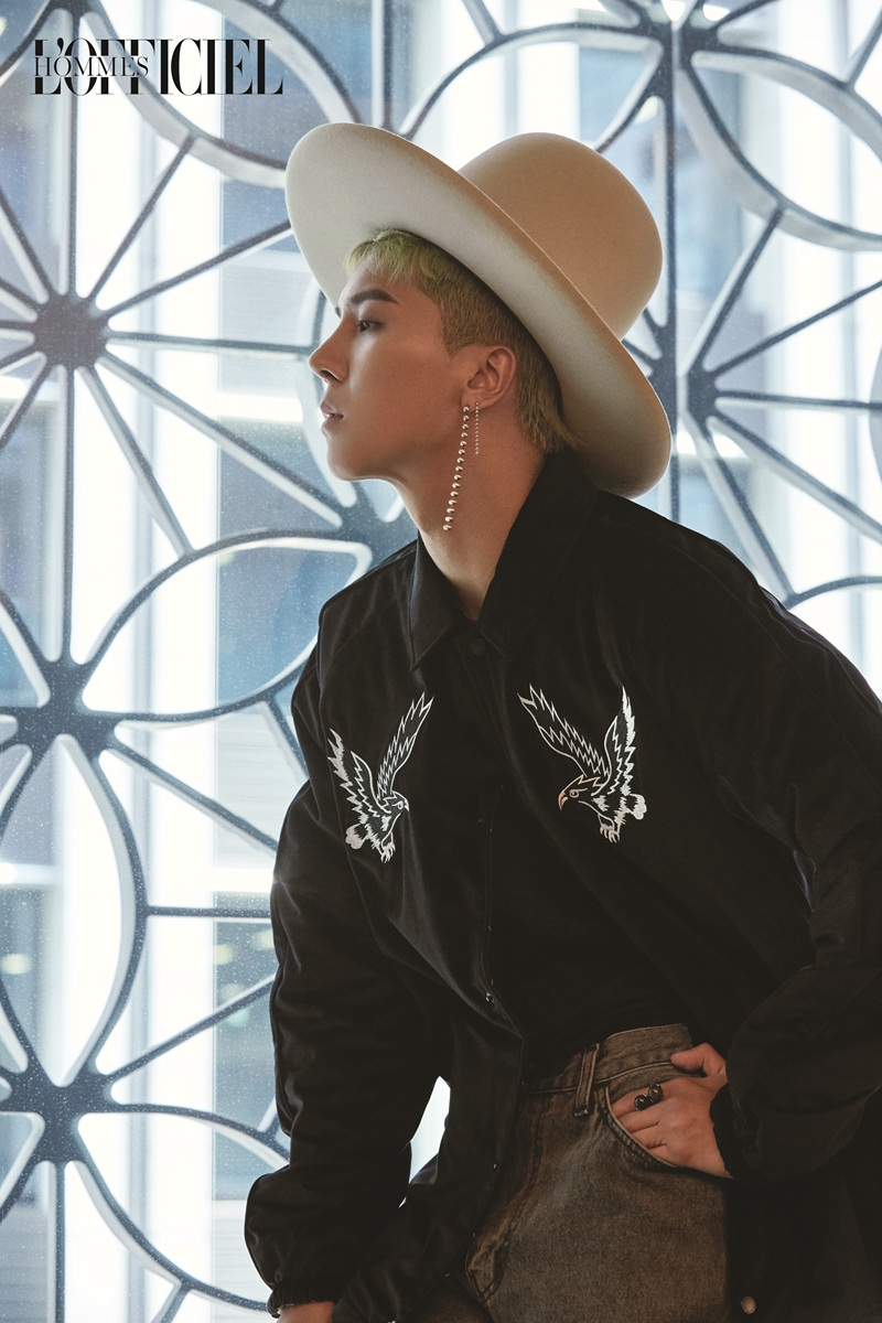 组图winner宋旻浩拍写真染绿发叛逆不羁有范儿