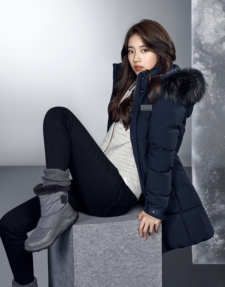 新浪娱乐讯 韩国女艺人秀智近日为代言品牌拍摄了一组最新冬装宣传照.