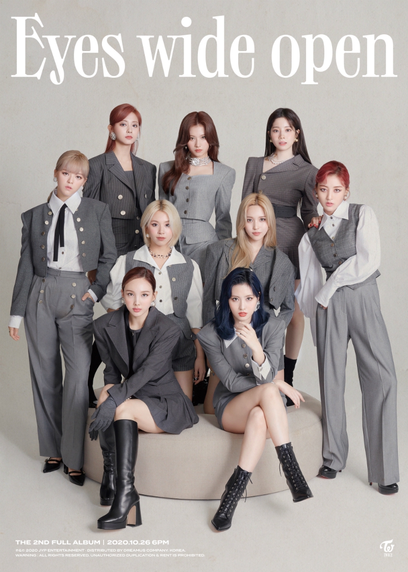 組圖：TWICE新專輯預告照公開 黑白灰造型利落輕熟女