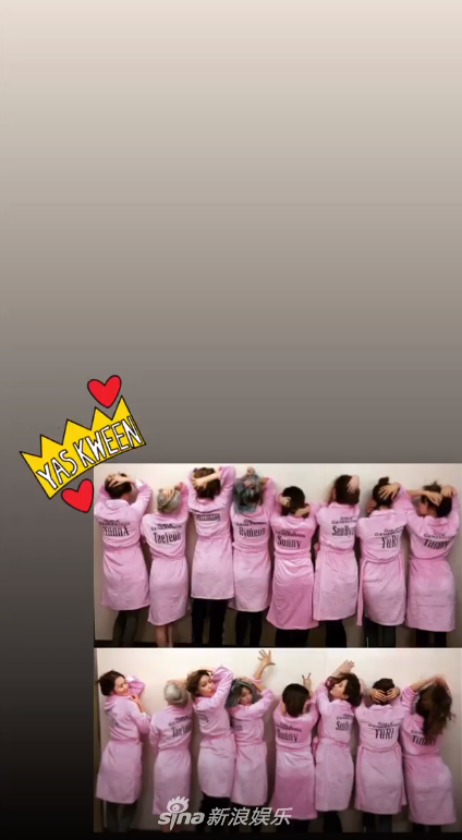 组图：少女时代合体庆祝出道13周年 8人穿黑色小礼服聚齐