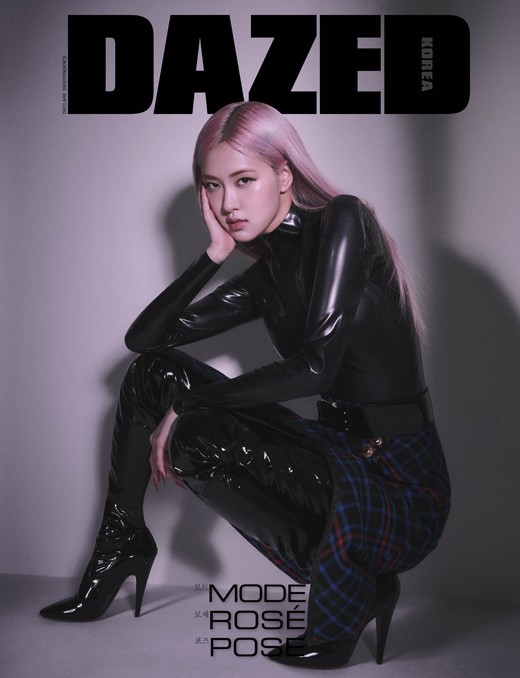 组图：BLACKPINK成员ROSE登杂志 穿透视纱裙大秀曲线