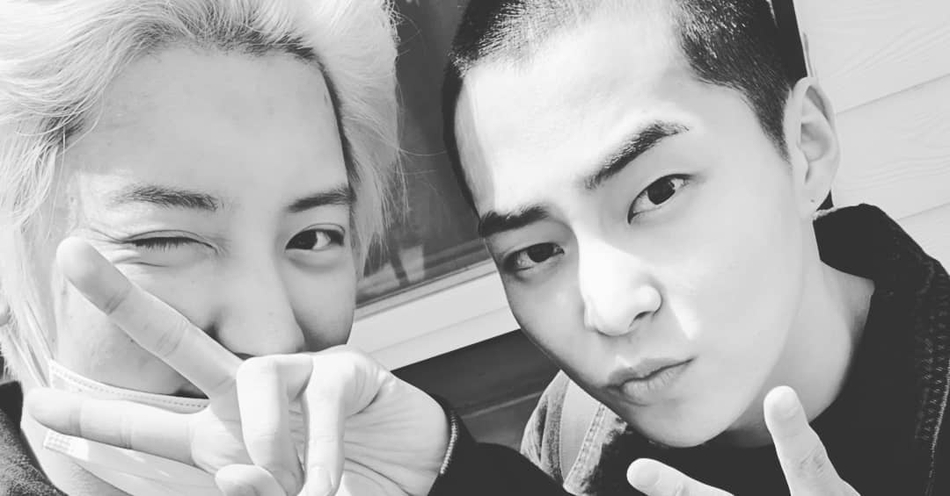 exo成员xiumin剃头入伍 成员齐摸头有爱送别