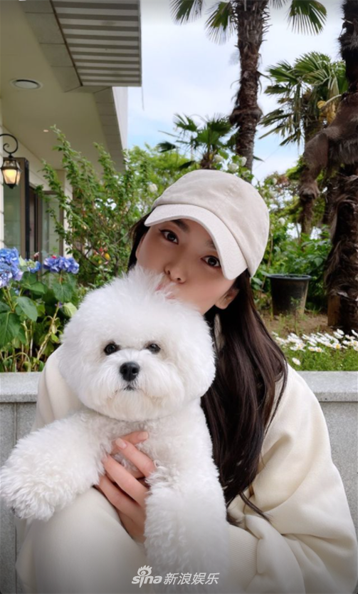 組圖：宋慧喬牽寵物狗漫步釜山 40歲近照仍純美動人