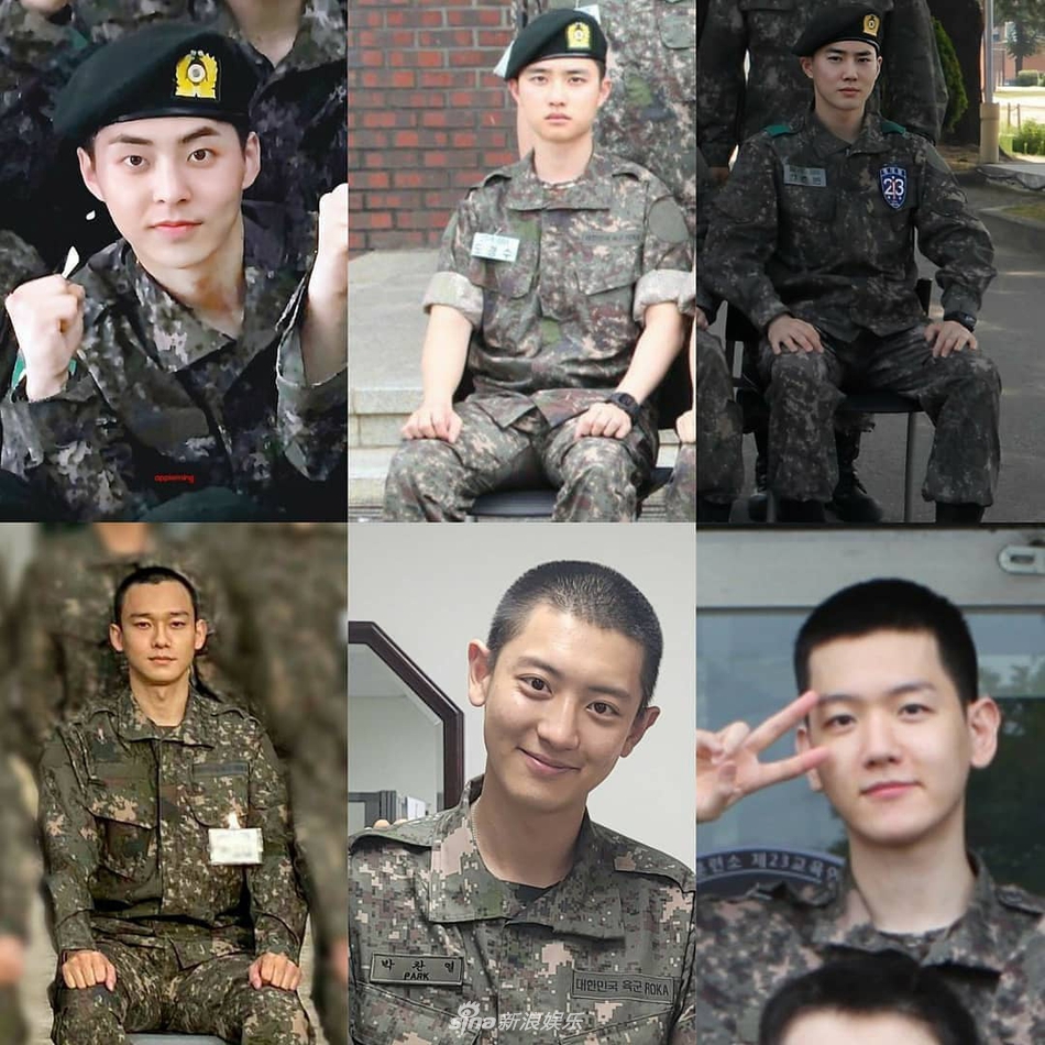 組圖：EXO邊伯賢軍隊訓練照公開 白嫩逆齡似高中生