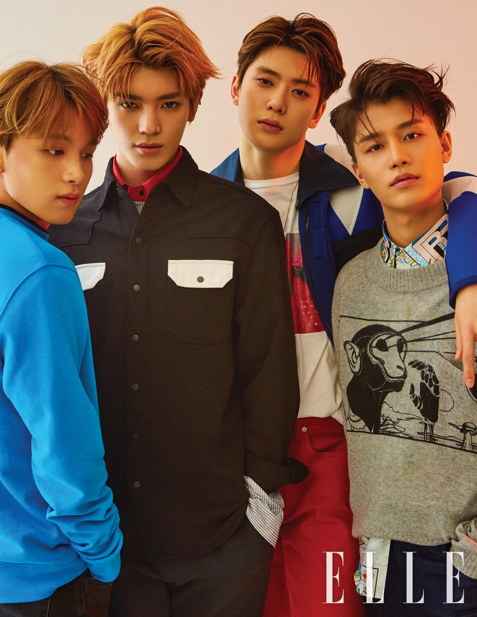 新浪娱乐讯 韩国男团nct127为某时尚杂志拍摄的最新画报19日公开.