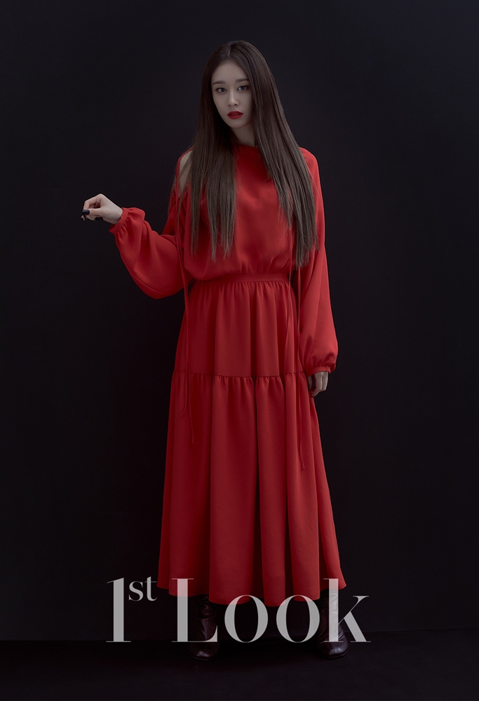 組圖：T-ara樸智妍拍紅黑雙色寫真 美豔動人魅力足
