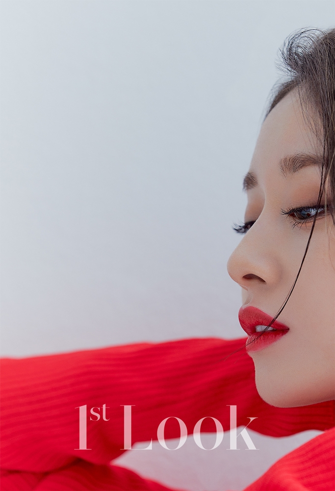 組圖：T-ara樸智妍拍紅黑雙色寫真 美豔動人魅力足