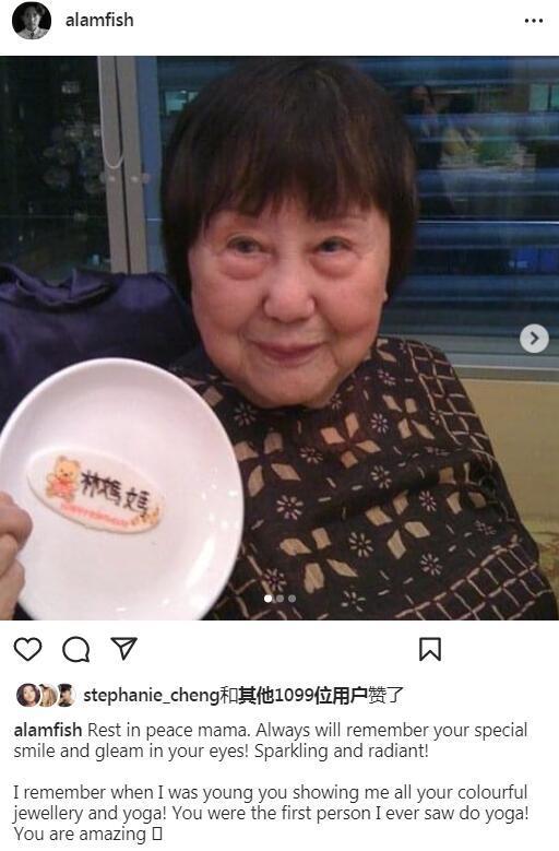 组图:林子祥99岁母亲因病去世 孙子林德信晒旧照怀念祖母