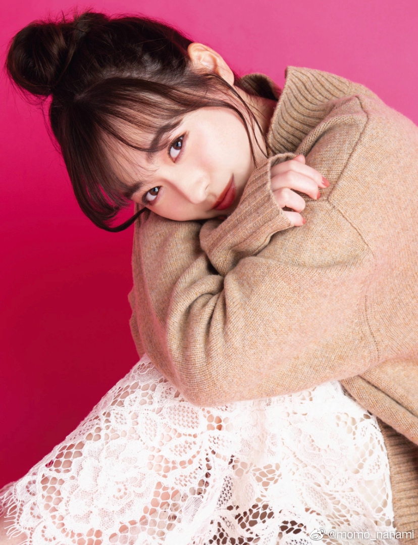 组图福原遥登时尚周刊杂志浅色系穿搭清新动人