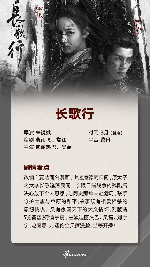 组图:3月荧屏朱一龙等携新剧回归 热巴吴磊李一桐许