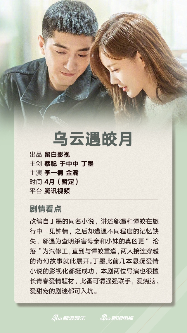 组图：杨洋陈坤白宇杨幂许凯4月携剧回归王俊凯李易峰挑战悬疑