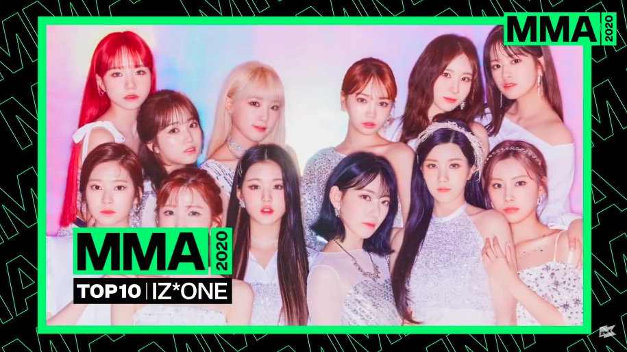組圖：2020MMA防彈少年團奪五獎 與BLACKPINK邊伯賢IU同入圍TOP10
