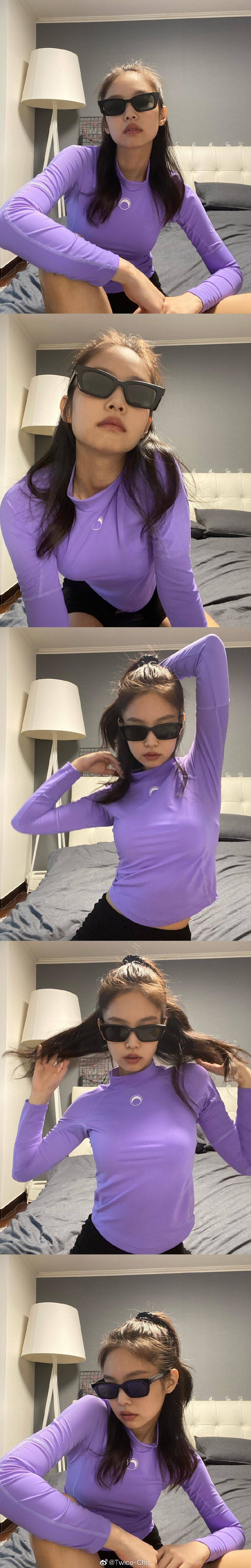 组图：百变妮妮！Jennie晒多组日常穿搭 或乖巧甜美或酷感朋克