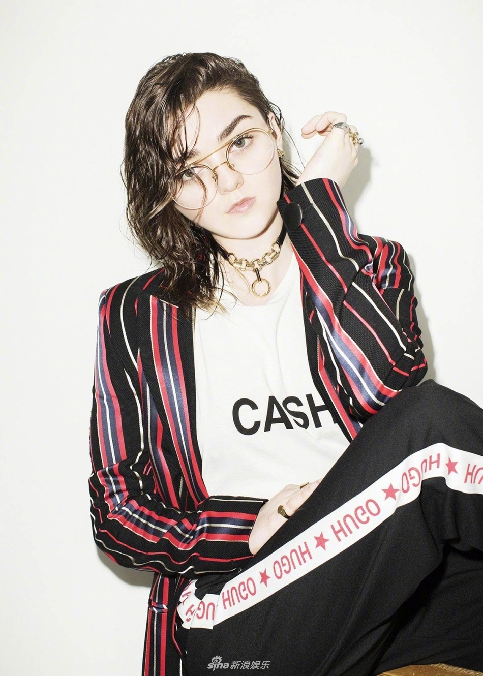 组图:《权力的游戏》二丫时尚写真帅气有型