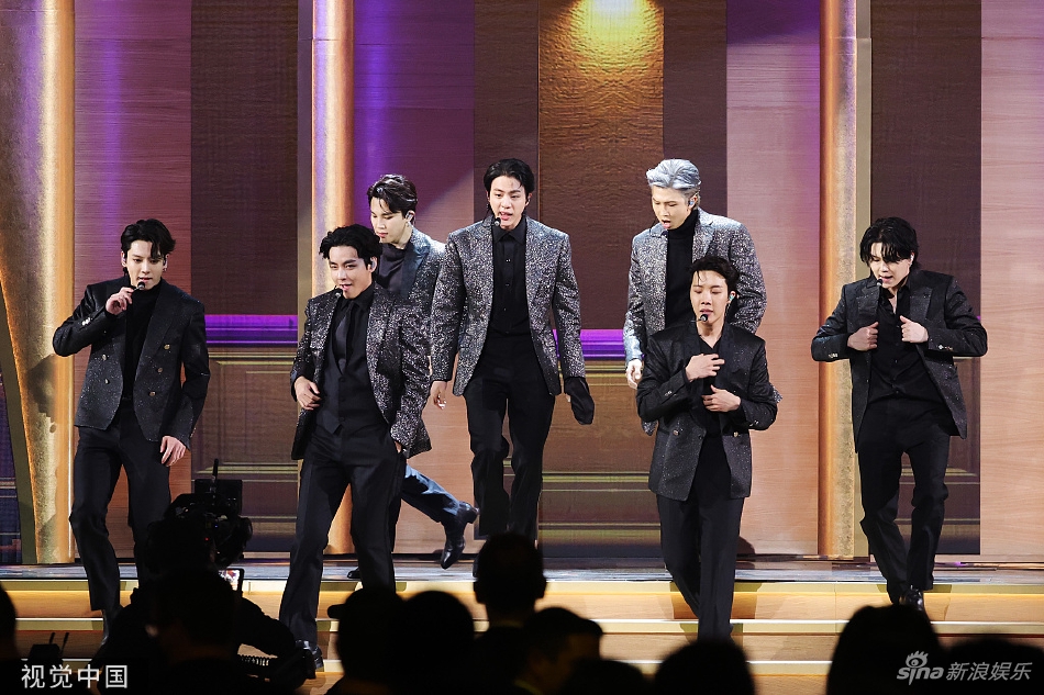 組圖：防彈少年團亮相格萊美頒獎禮 帶來單獨舞臺表演