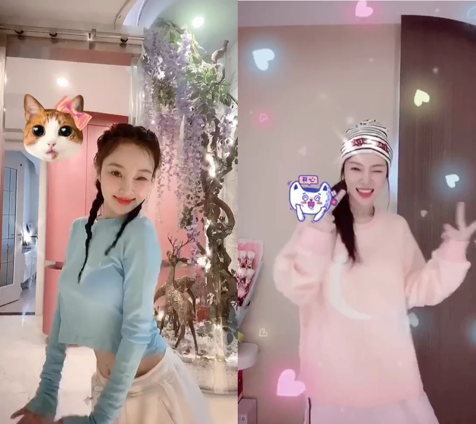 组图:李小璐晒麋鹿造型自拍 可爱甜美满屏少女感