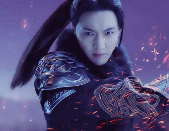 组图张艺兴高马尾古装造型曝光身披铠甲双手挥剑姿态潇洒