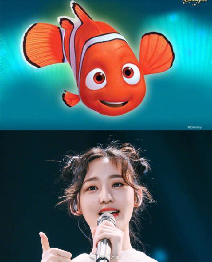 王莫涵实力cos小丑鱼 嘟嘴呆萌表情神同步