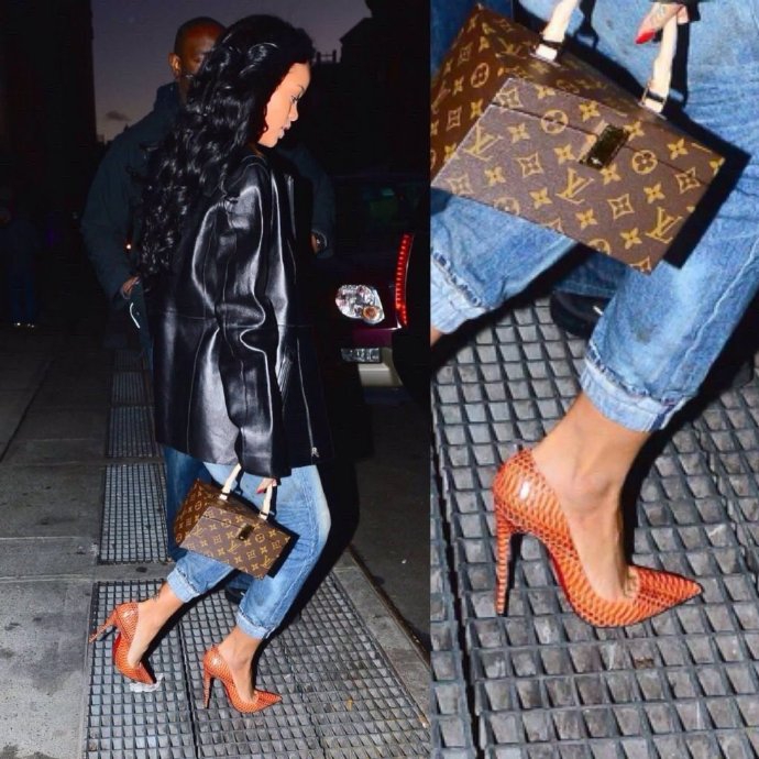 组图:蕾哈娜踩细高跟成功避开"陷阱" 走位精准随时保持女王范_高清