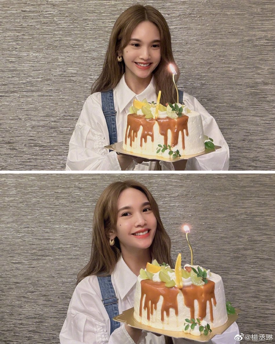 组图:杨丞琳分享39岁生日照感谢祝福 捧蛋糕甜笑状态满分_高清图集