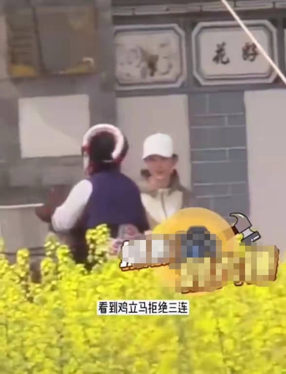 组图：刘亦菲菜市场拍新剧接地气被鸡吓一跳赶忙摆手拒绝第4张图片