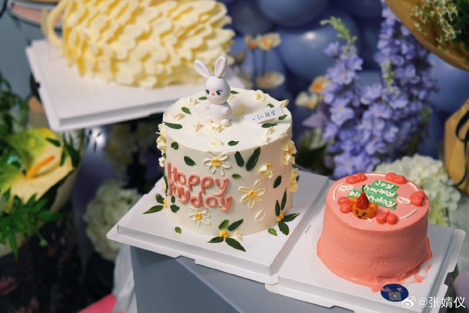 组图:张婧仪分享24岁生日照 白色波点裙捧蛋糕许愿甜美可爱_高清图集